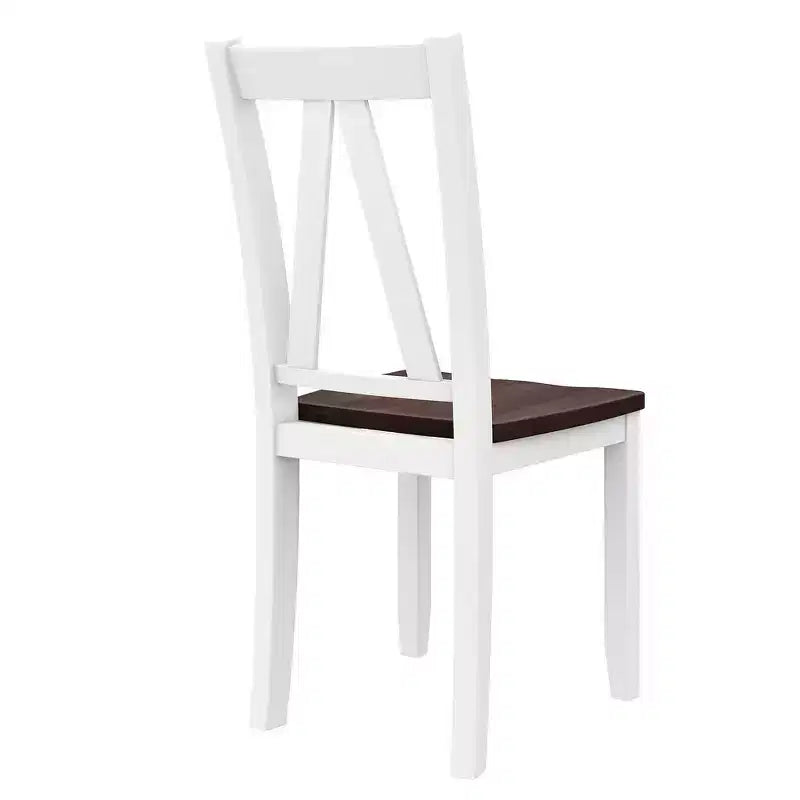Ensemble Table de Salle à Manger et Chaises en Bois pour 6 Personnes, Table de Salle à Manger Rectangulaire et 4 Chaises d'Appoint, Long Banc