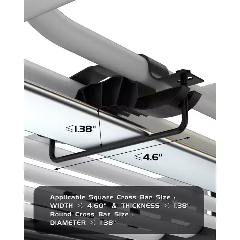 Panier de toit robuste en acier, capacité de 90 kg, grand porte-bagages pour VUS, voitures, camions