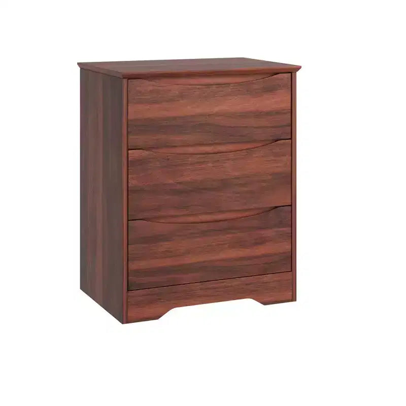 Commode moderne à 3 tiroirs spacieux 60x36x75 cm, poignées invisibles pour chambre et salon