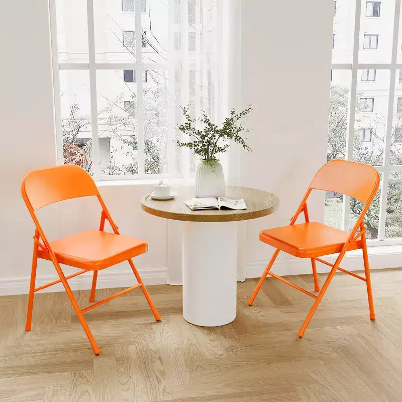 Chaise pliante robuste en métal avec double renfort, capacité de 159 kg, portable pour bureau, mariage, fête, utilisation intérieure et extérieure