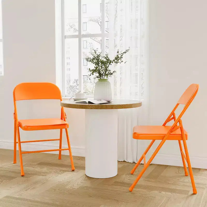 Chaise pliante robuste en métal avec double renfort, capacité de 159 kg, portable pour bureau, mariage, fête, utilisation intérieure et extérieure
