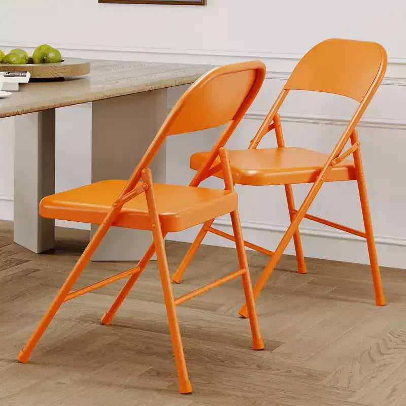 Chaise pliante robuste en métal avec double renfort, capacité de 159 kg, portable pour bureau, mariage, fête, utilisation intérieure et extérieure