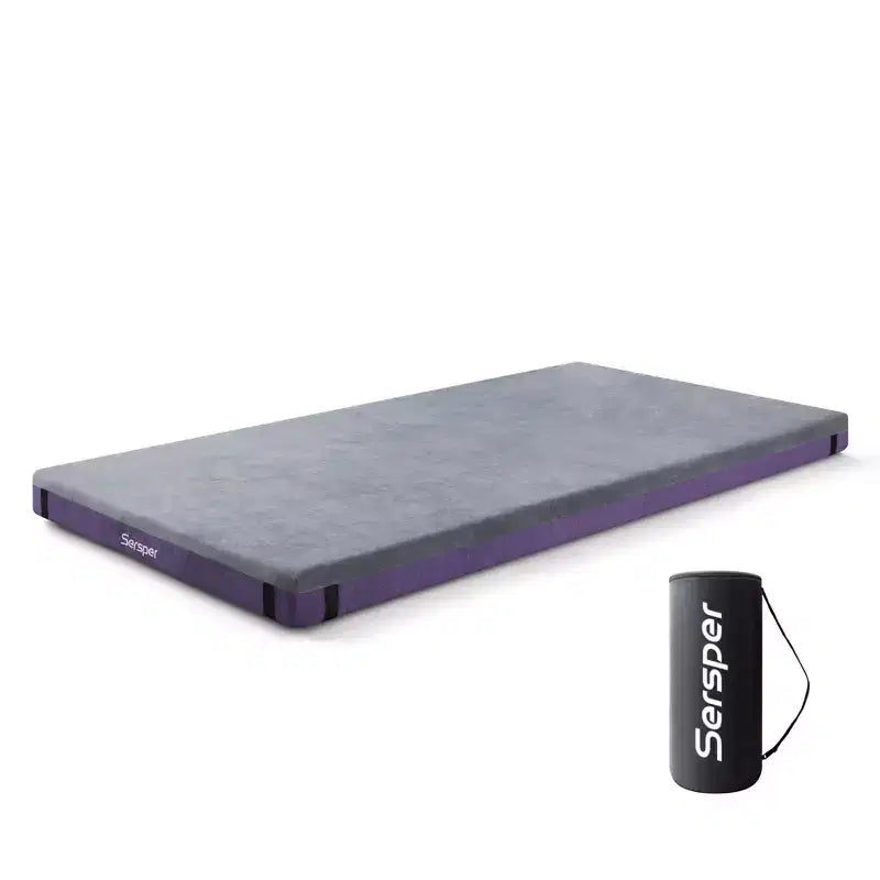 Matelas de camping et de VR de 10 cm avec poche latérale, imperméable et pliable