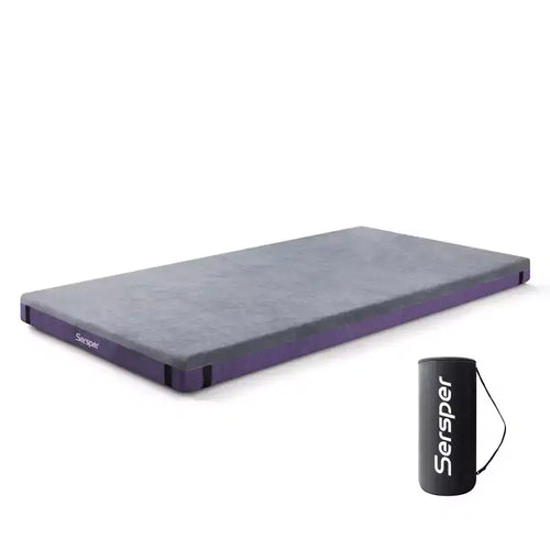 Matelas de camping et de VR de 10 cm avec poche latérale, imperméable et pliable