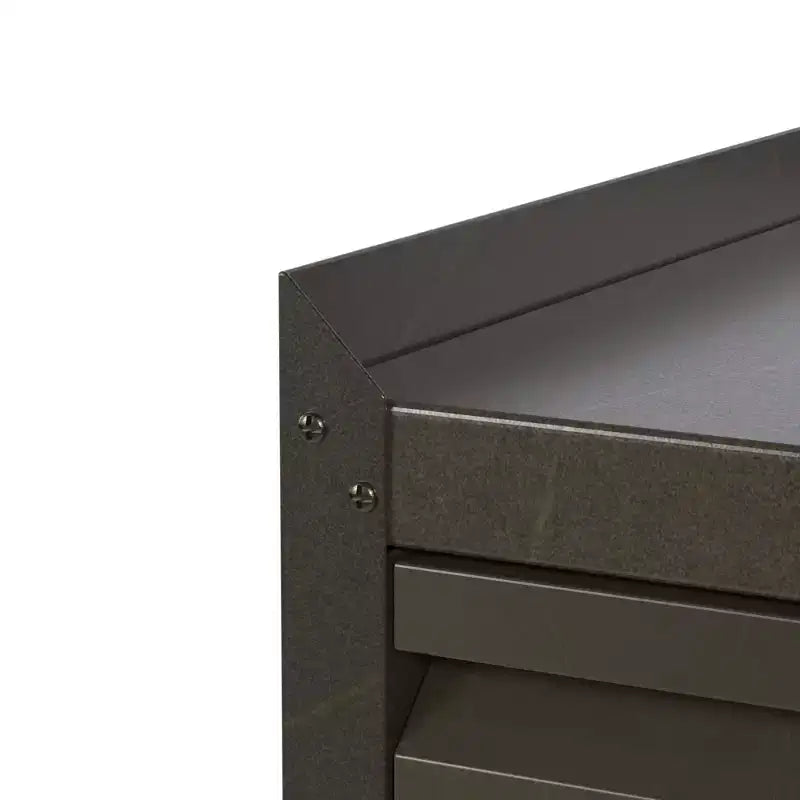 Armoire de classement en acier verrouillable avec étagères réglables et roulettes pour l'organisation de la maison, de l'école, du bureau et du garage, noire
