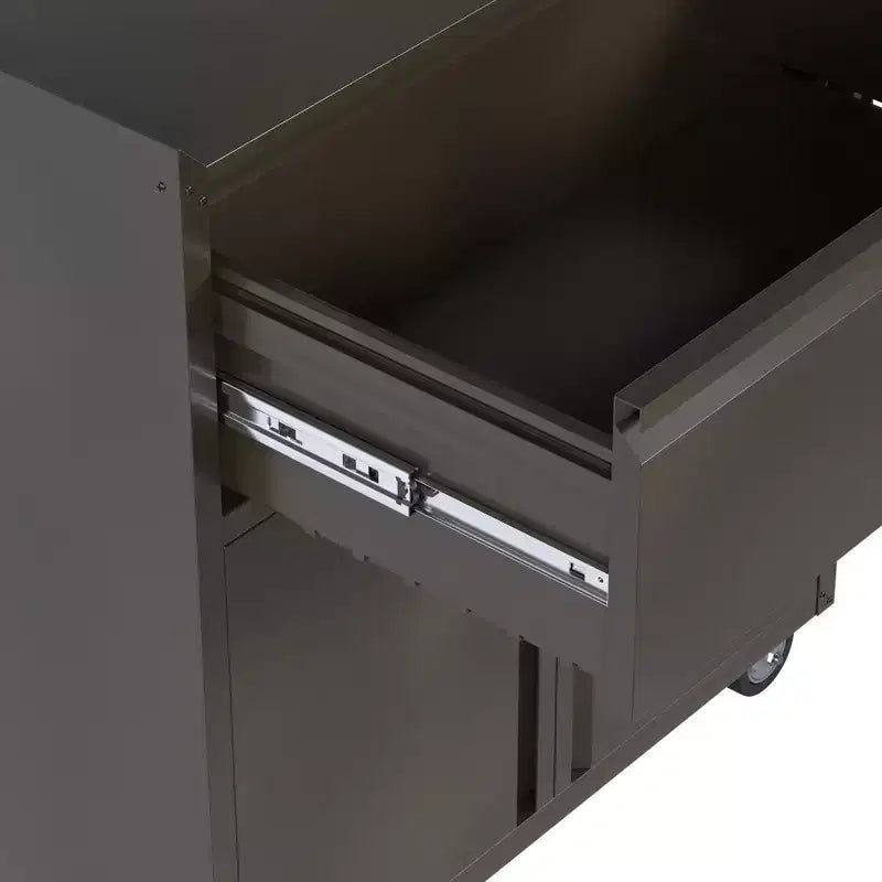 Armoire de classement en acier verrouillable avec étagères réglables et roulettes pour l'organisation de la maison, de l'école, du bureau et du garage, noire